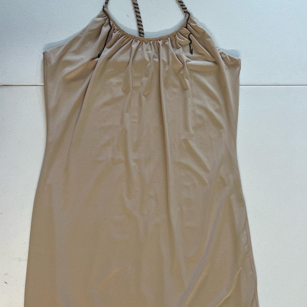Boston Proper Tan Dress